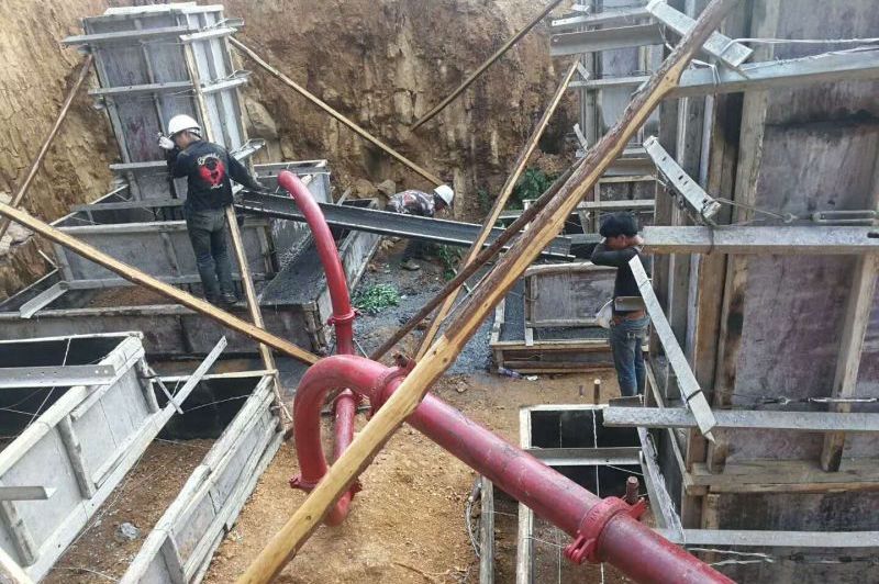强制搅拌拖泵参与济青高铁供电线路施工